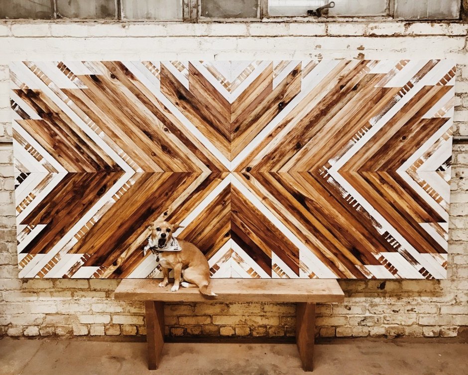 Панно из дощечек