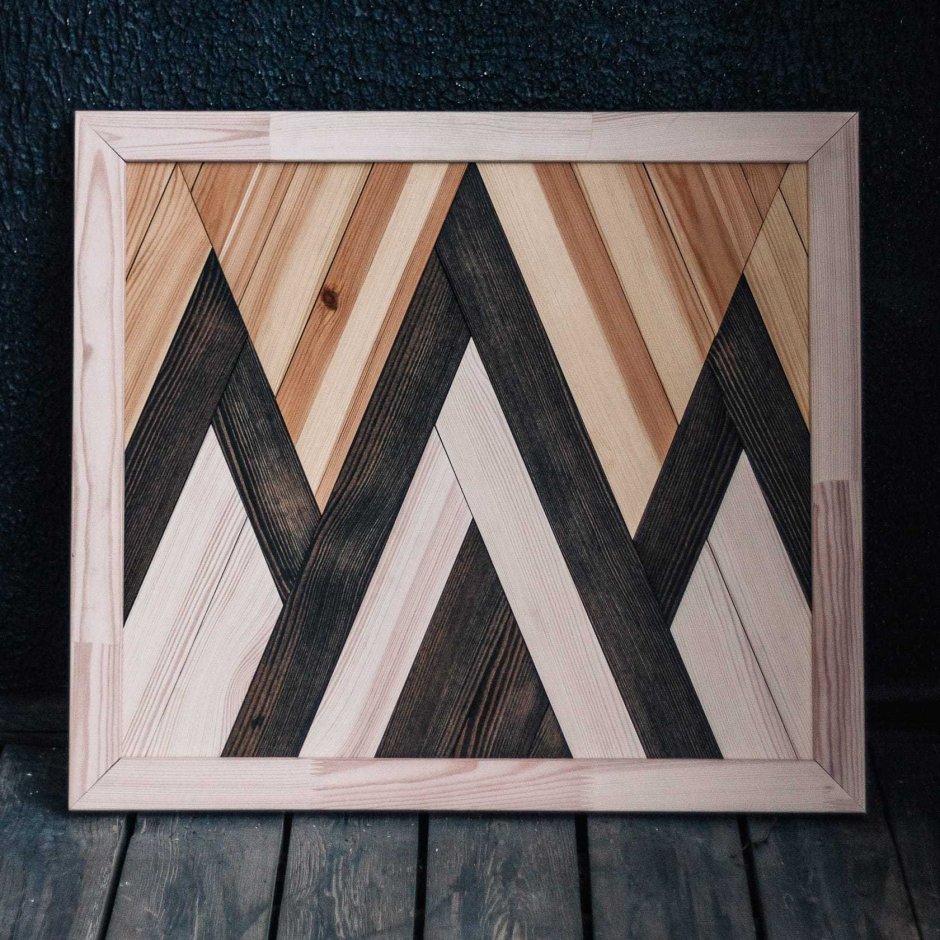 Панно из реек на стену