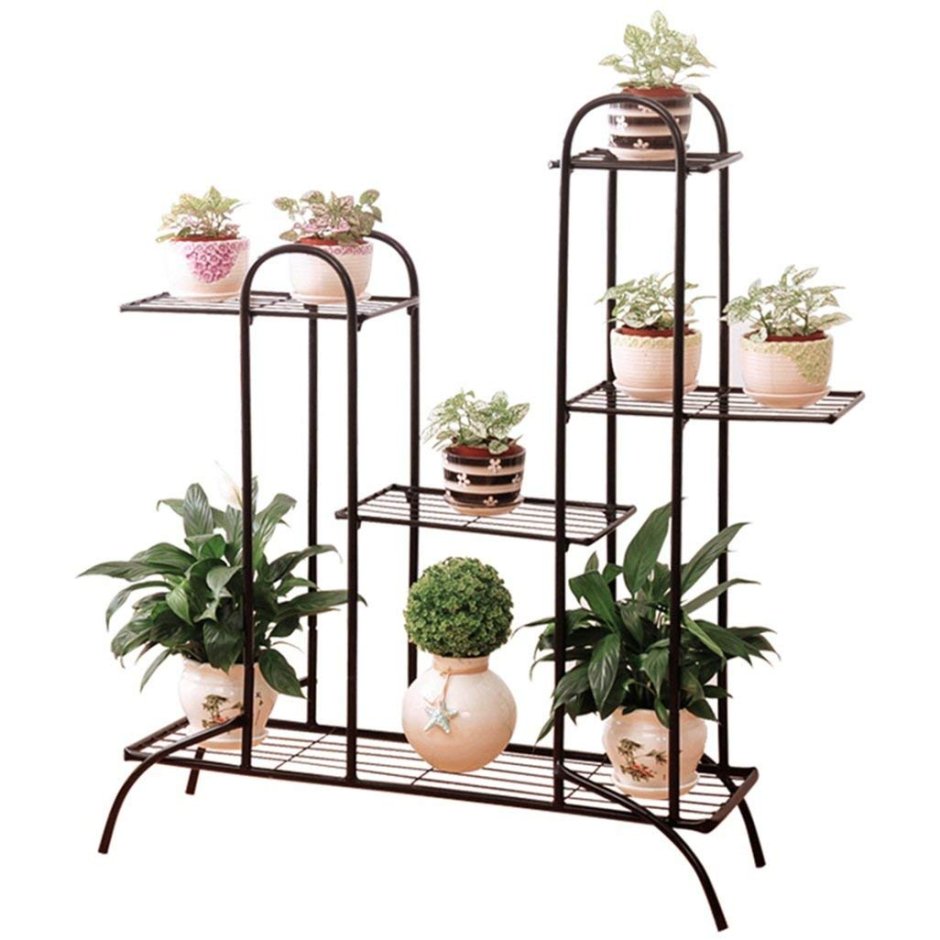 Металлическая полка для цветов