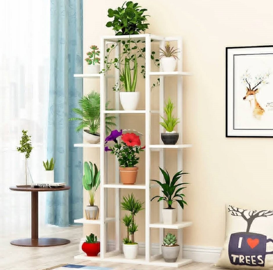 Красивые стеллажи для цветов