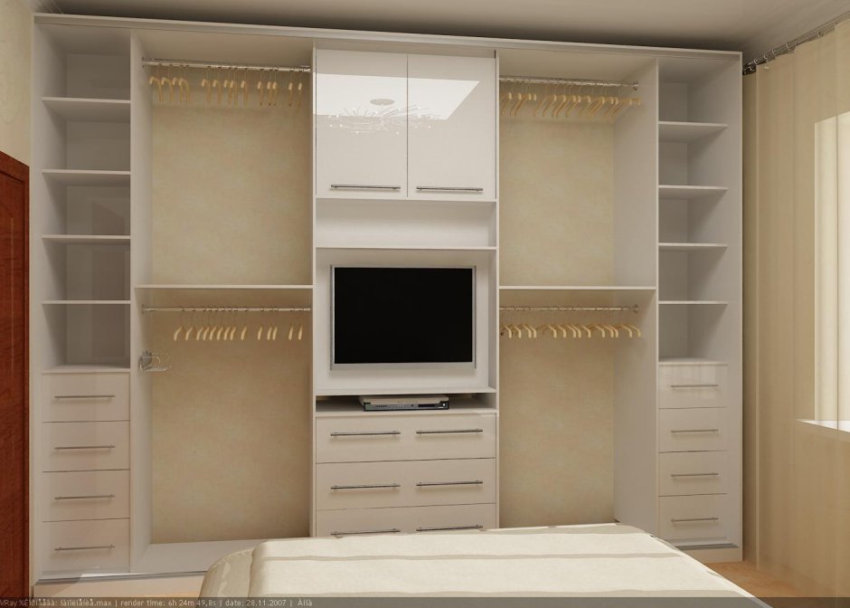 Самодельные встроенные шкафы