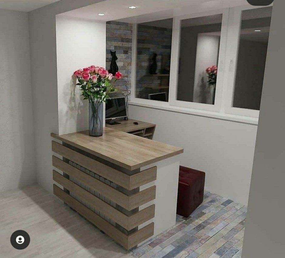 Вмещение балкона с комнатой