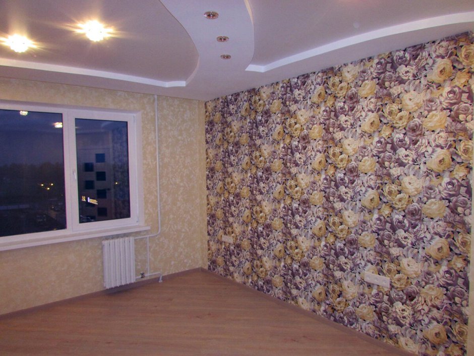 Современная оклейка обоями