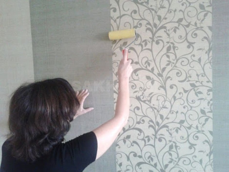 Поклейка обоев на флизелиновой основе