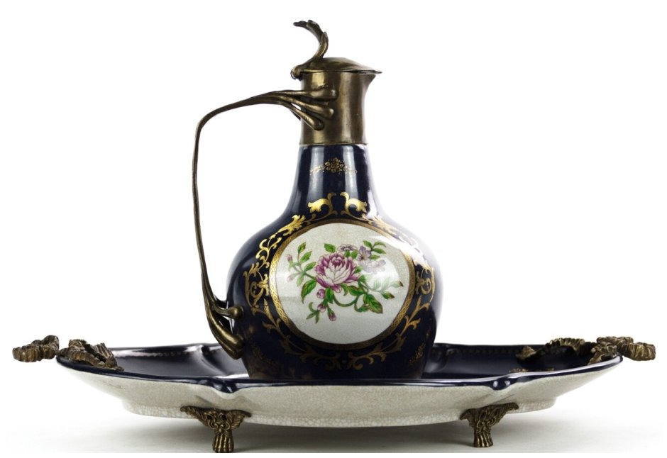 Фарфор с бронзой 1895г производитель