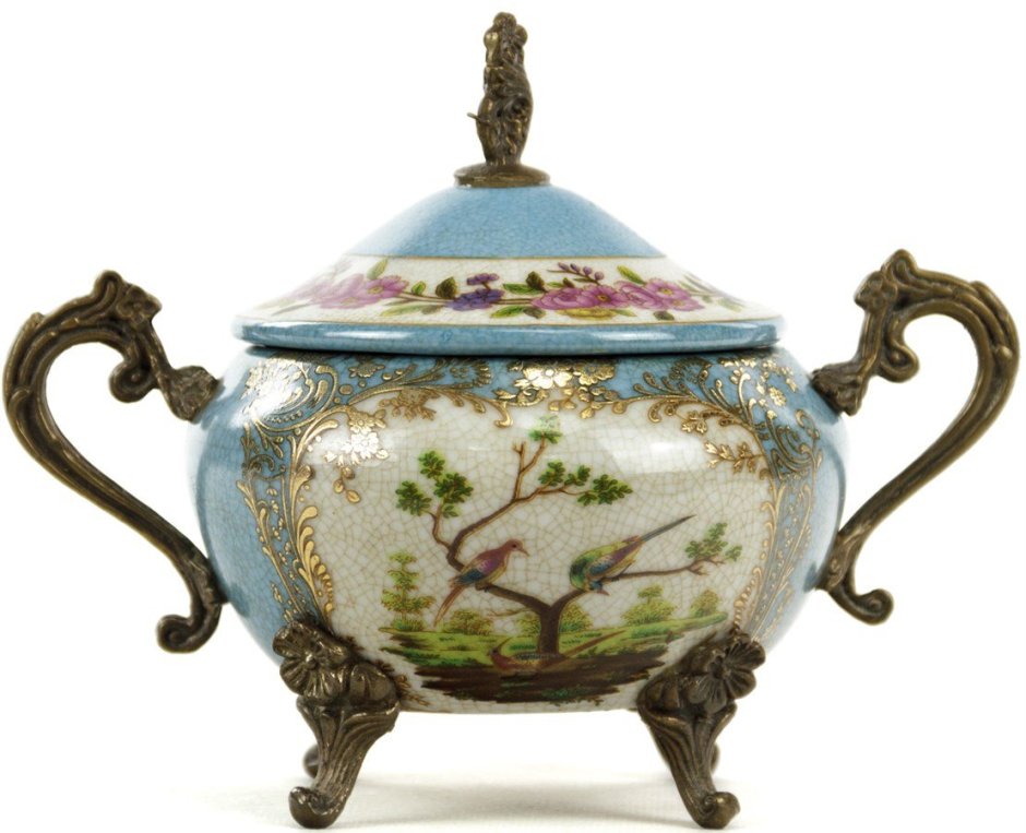 Glasar фарфор с бронзой