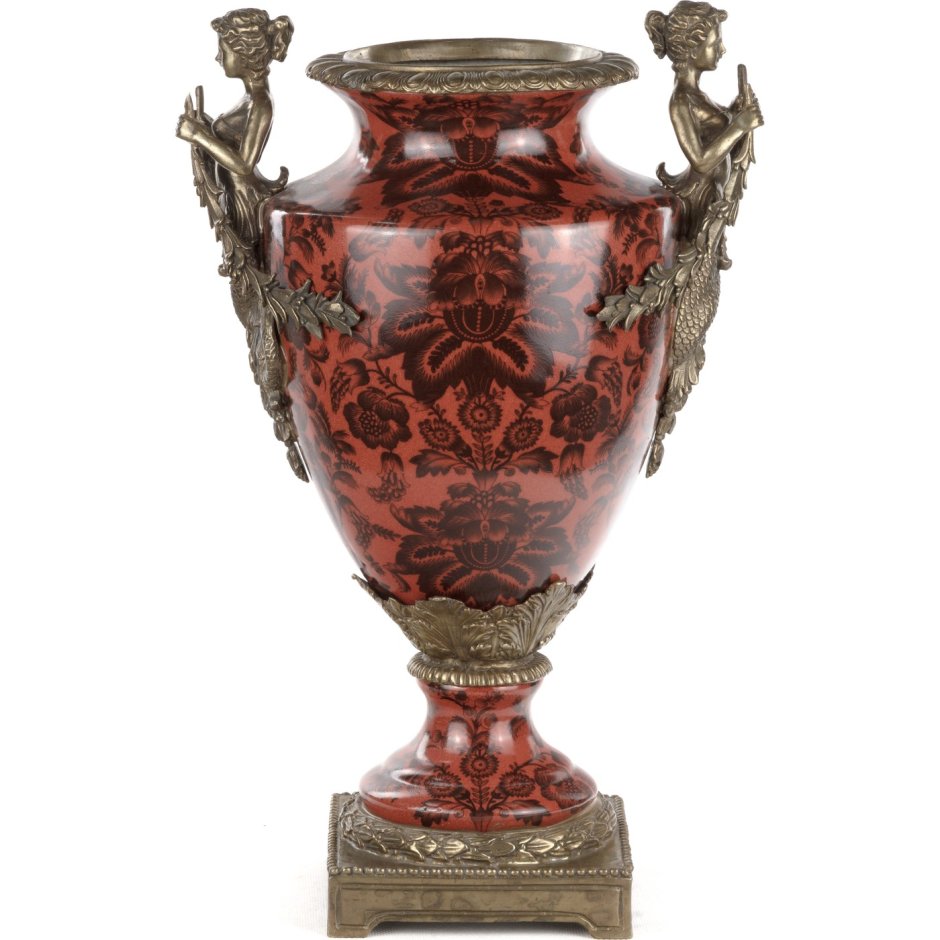 Фарфоровые вазы с бронзой