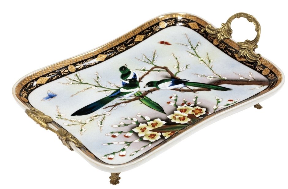 Блюдо декоративное бронза