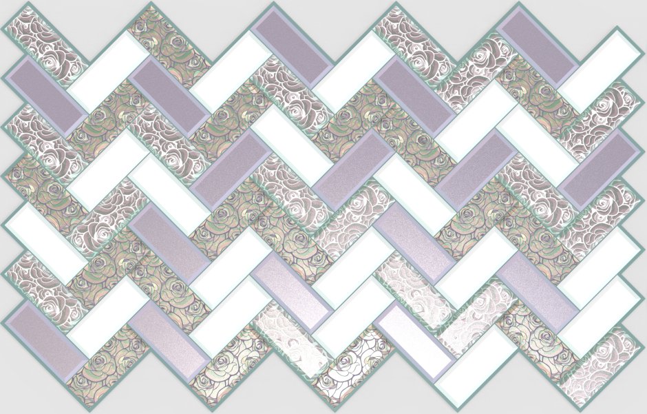 Перламутровая мозаика в ванной