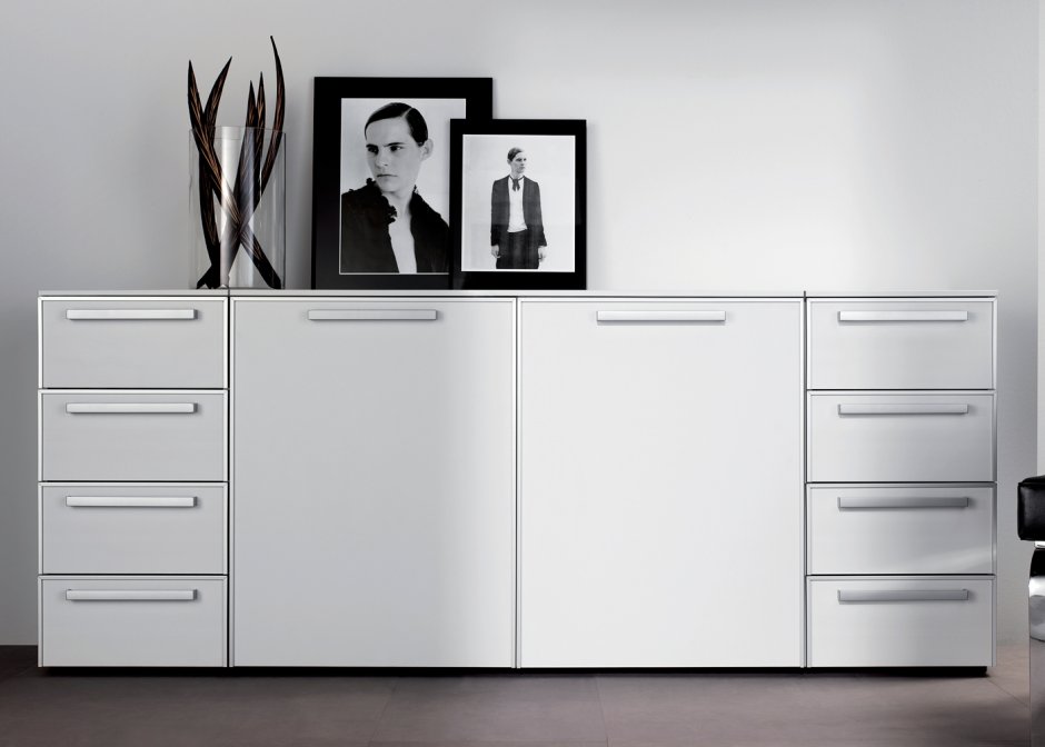 Комод Марко белый глянец