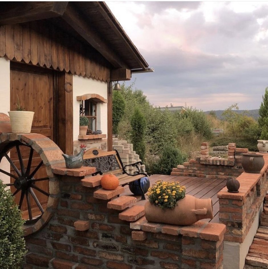 Ландшафтный стиль Кантри деревенский