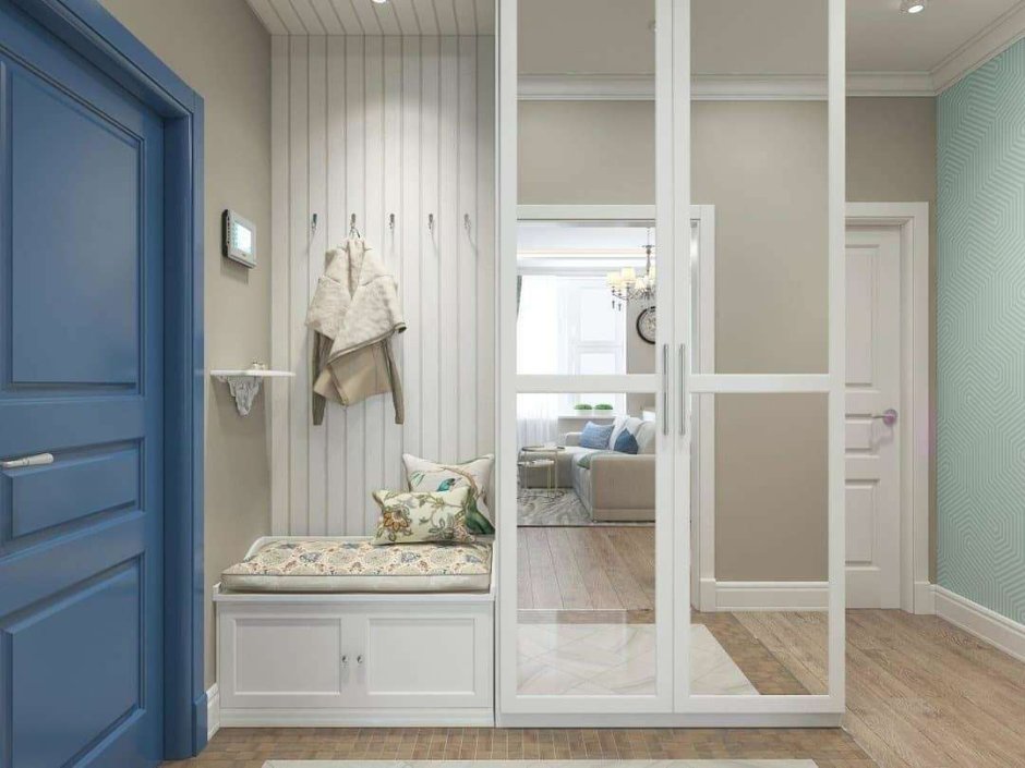 Шкаф в прихожую с распашными дверями