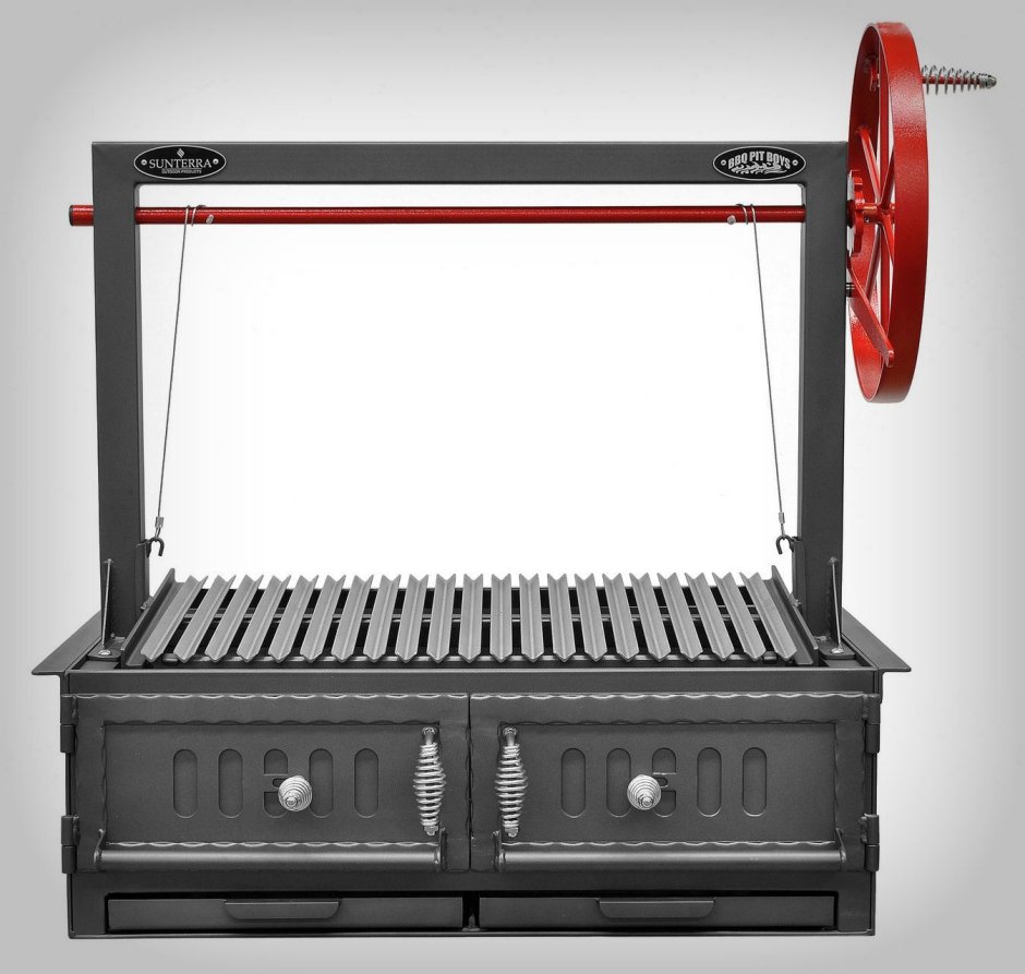 Мангал с регулируемым дном