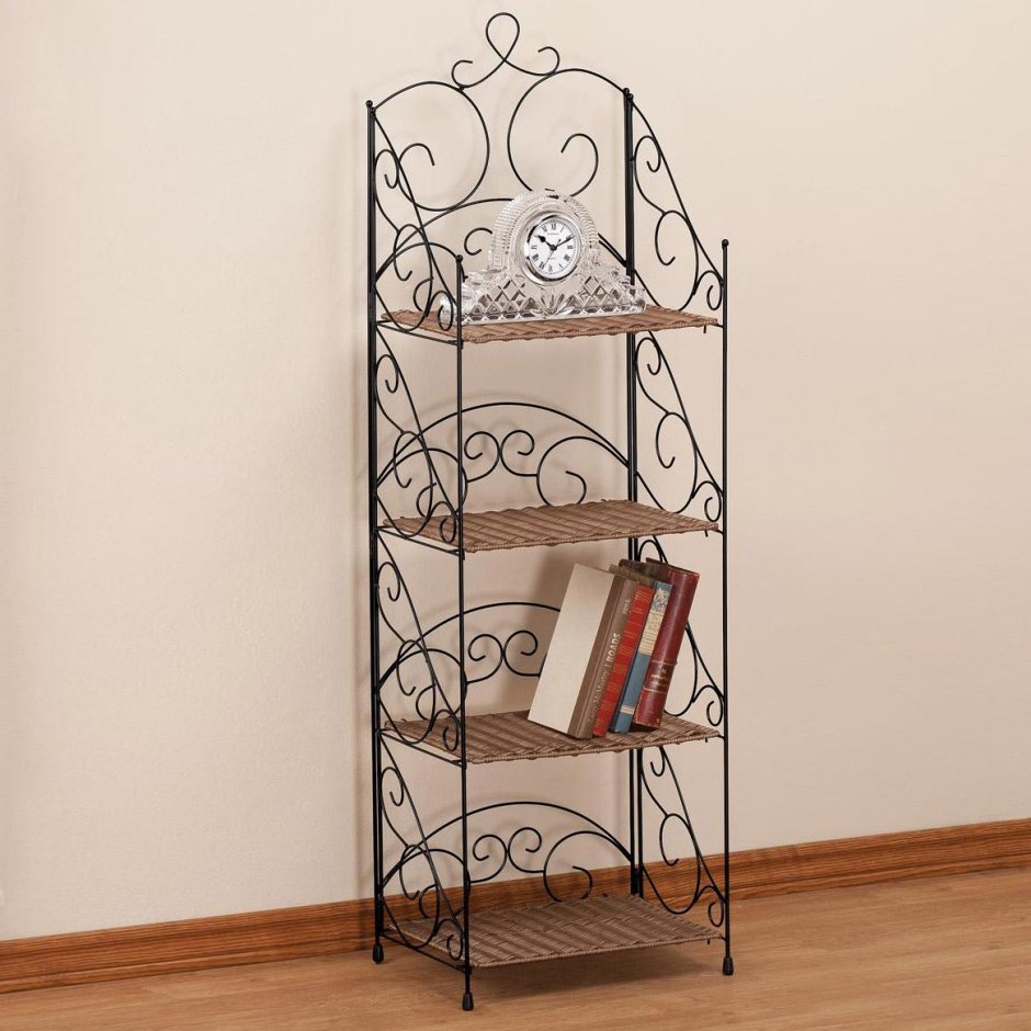 Этажерка стиль металлическая