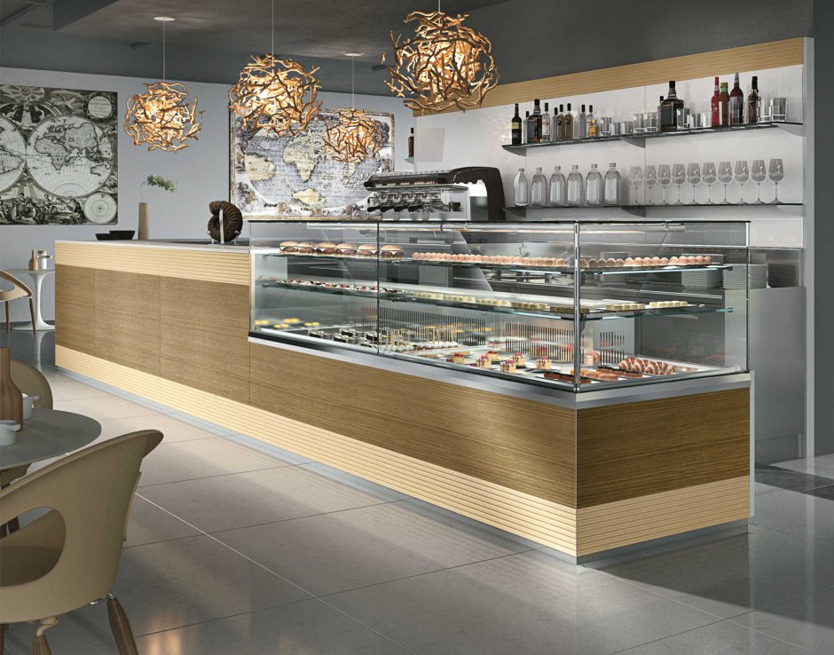 Барная стойка с витриной