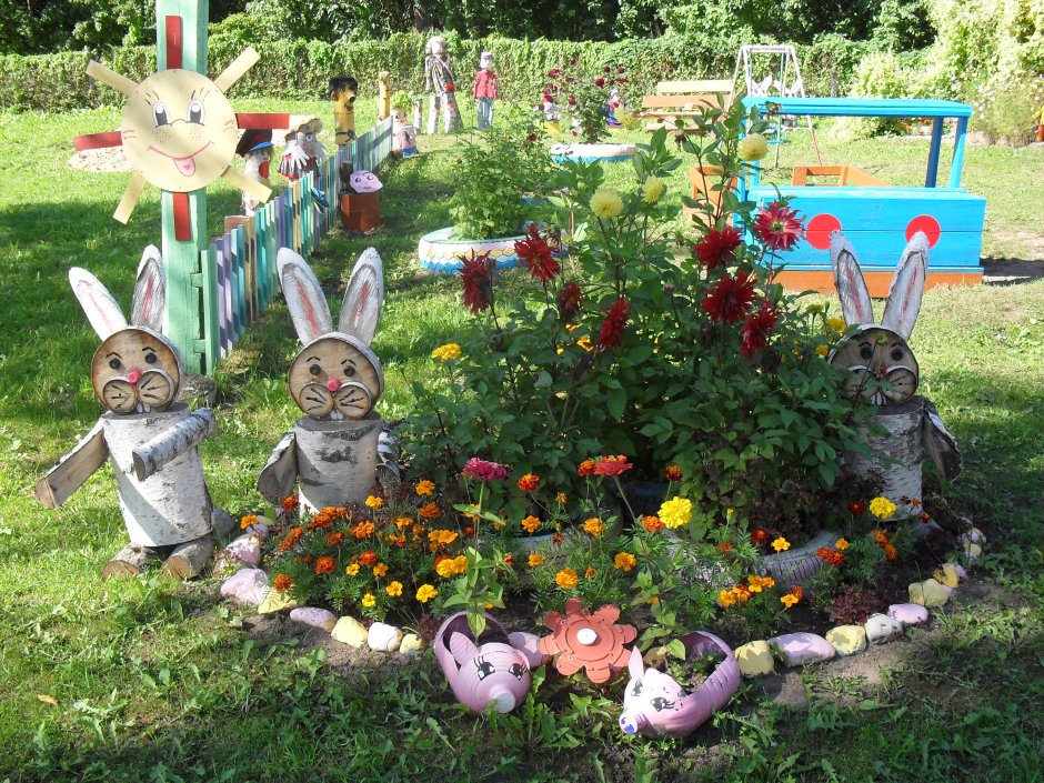 Участок в детском саду