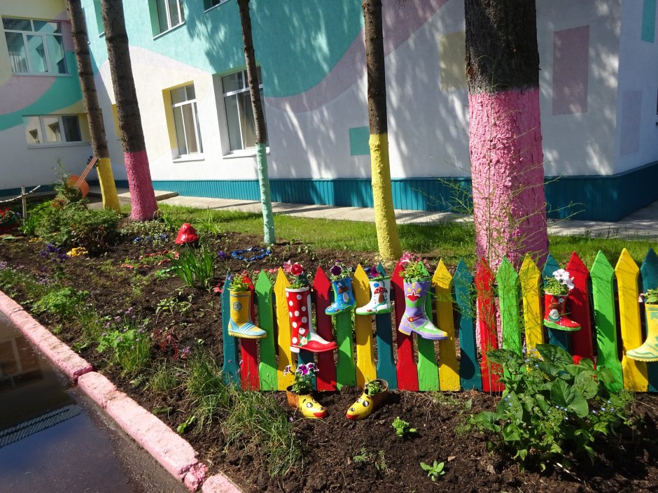 Альпийская горка в детском саду