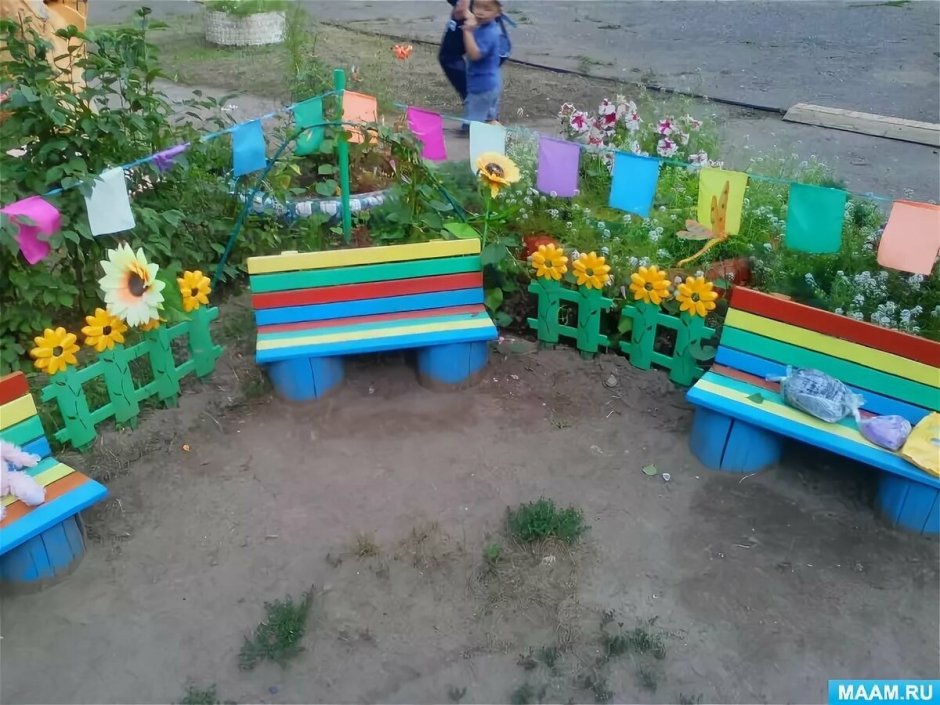 Необычные клумбы для цветов своими руками