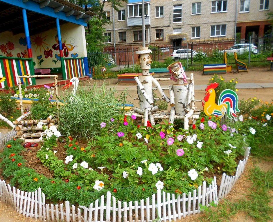 Украшение клумб