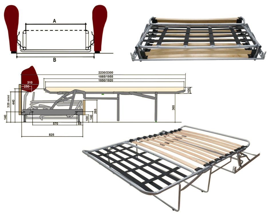 Диван-аккордеон «аккордеон 7776»