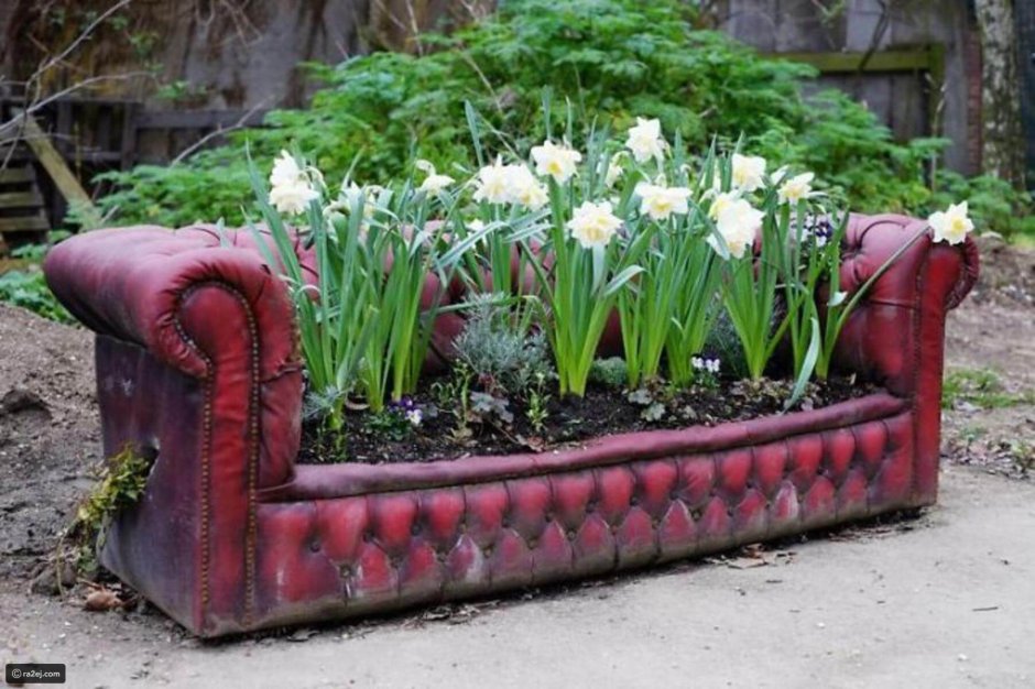 Клумбы из подручноготматериала