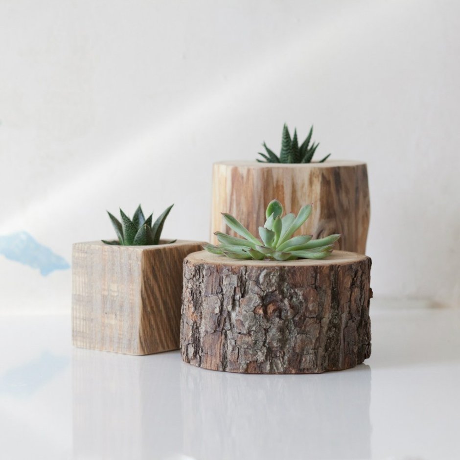 Кашпо деревянное