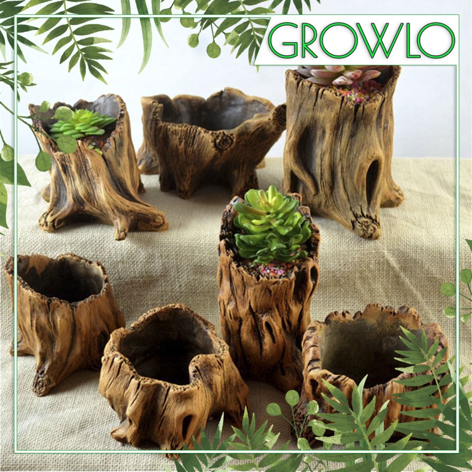 Деревянные кашпо для цветов