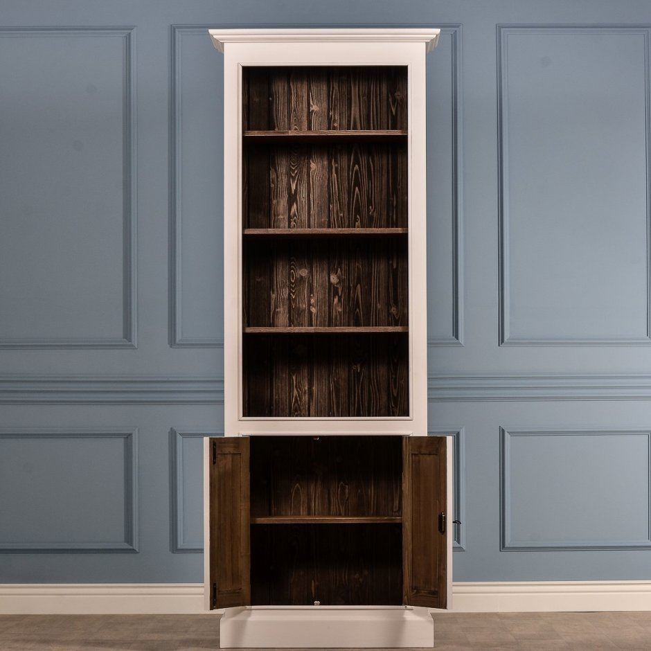 Шкаф книжный белый Серджио