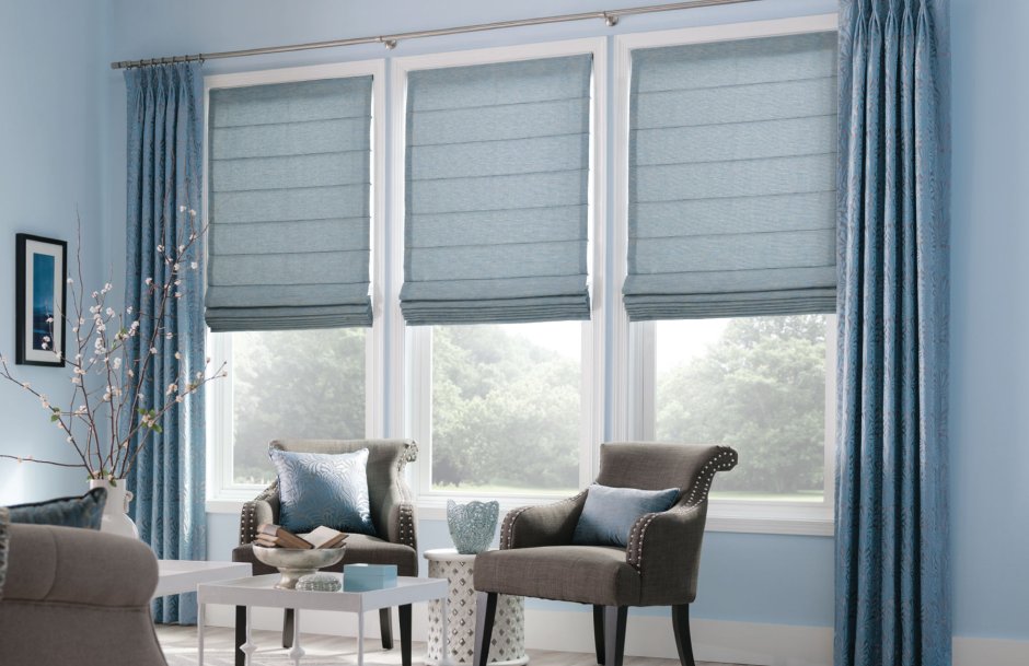 Рулонные шторы и тюль