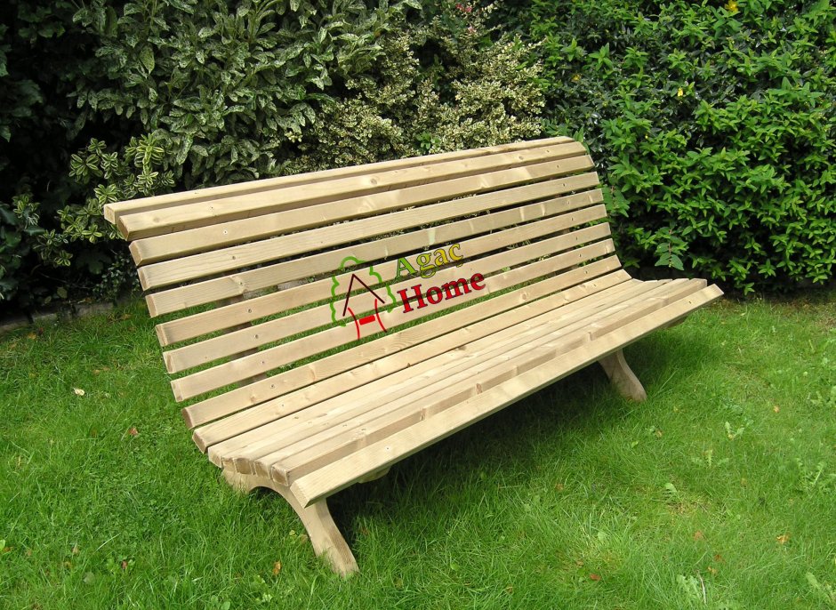 Лавочка в деревенском стиле