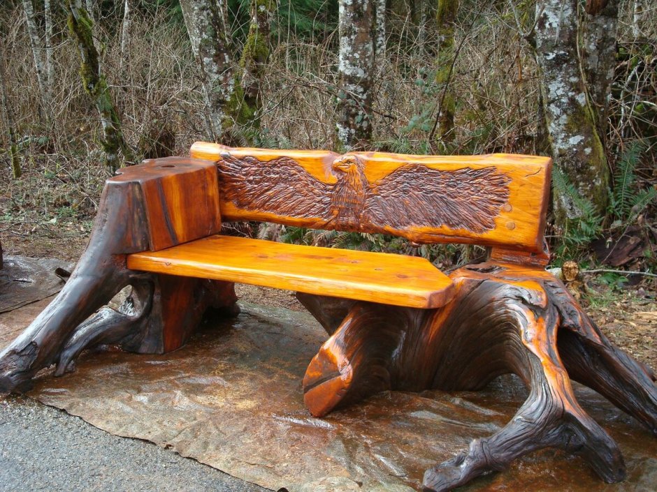 Лавочка деревянная