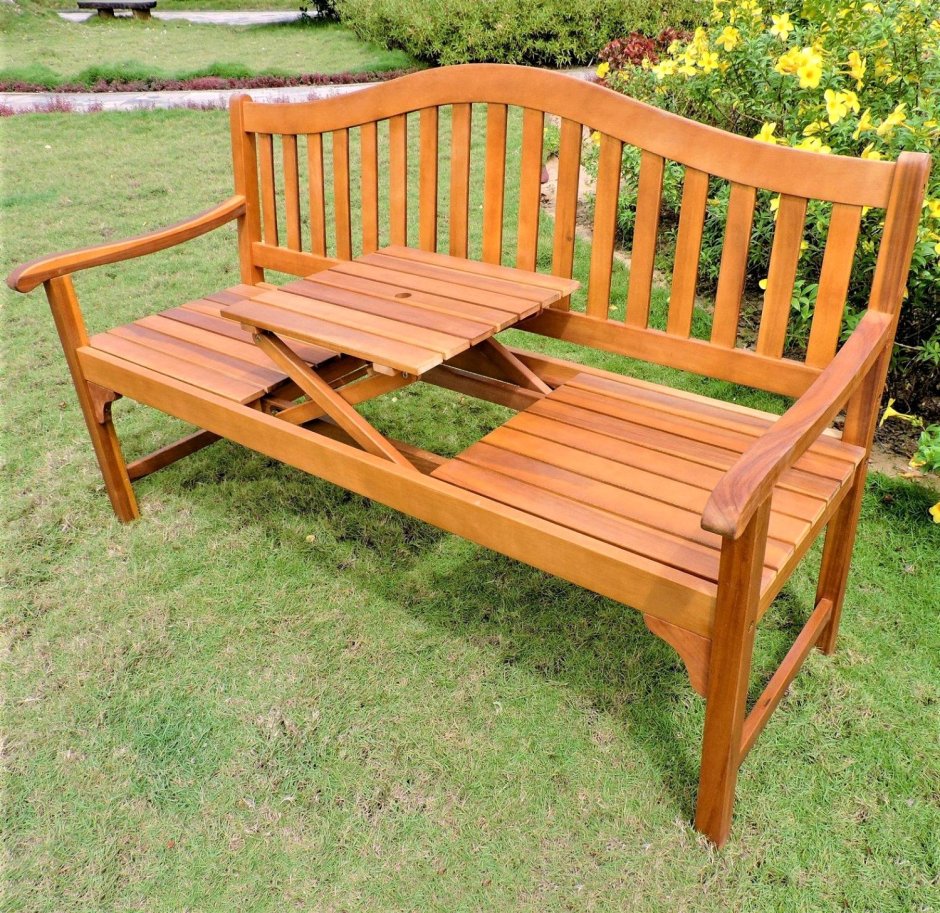 Скамья из веток