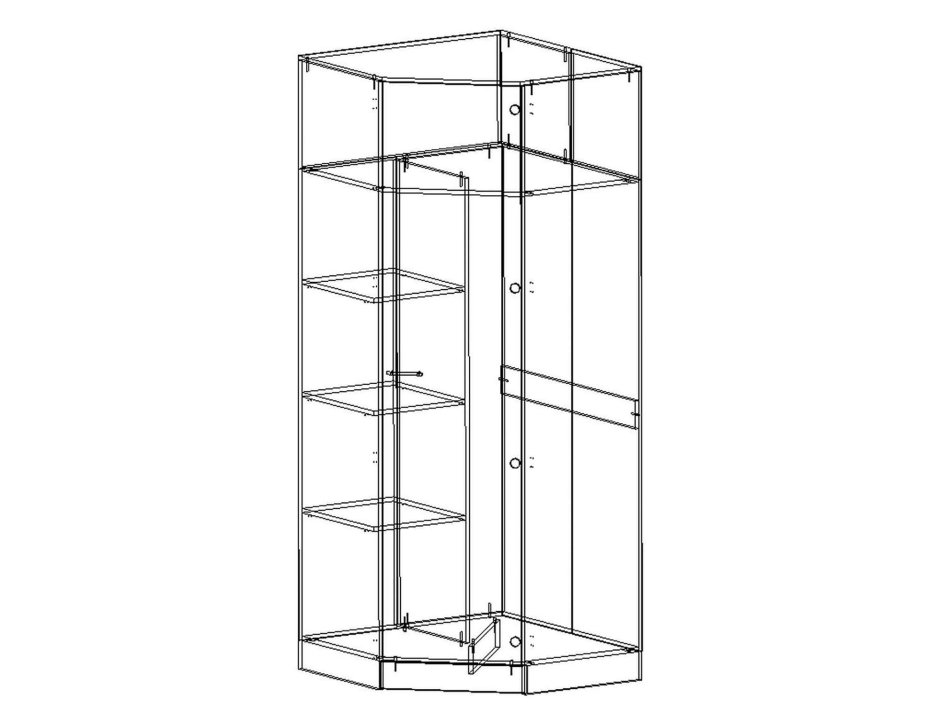 Давита мебель Соната угловой шкаф