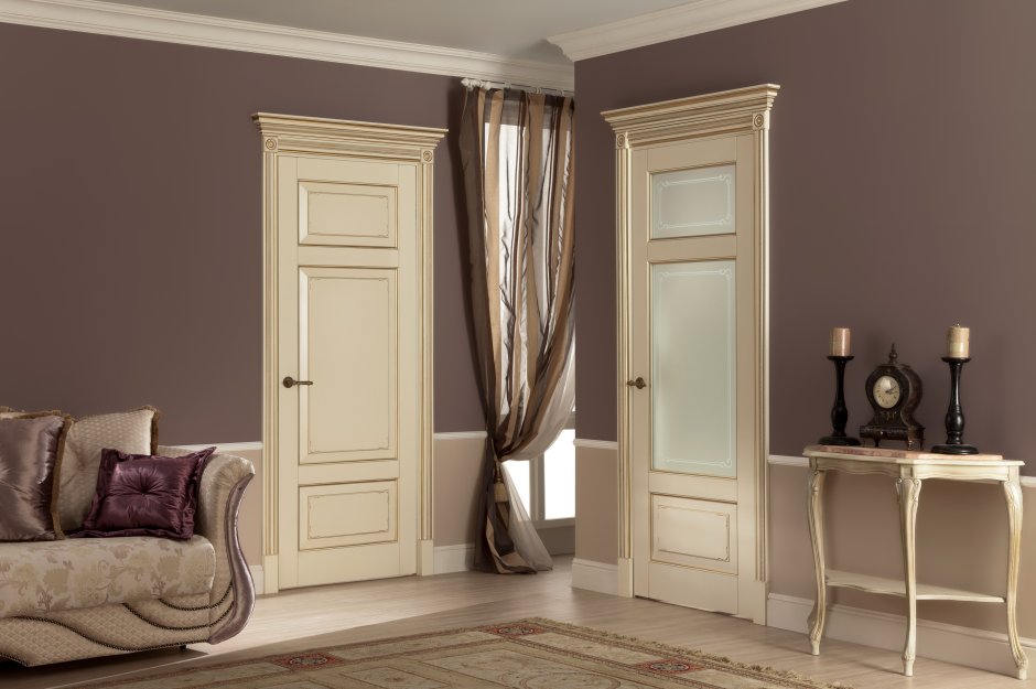 Двери Волховец Неоклассика белая