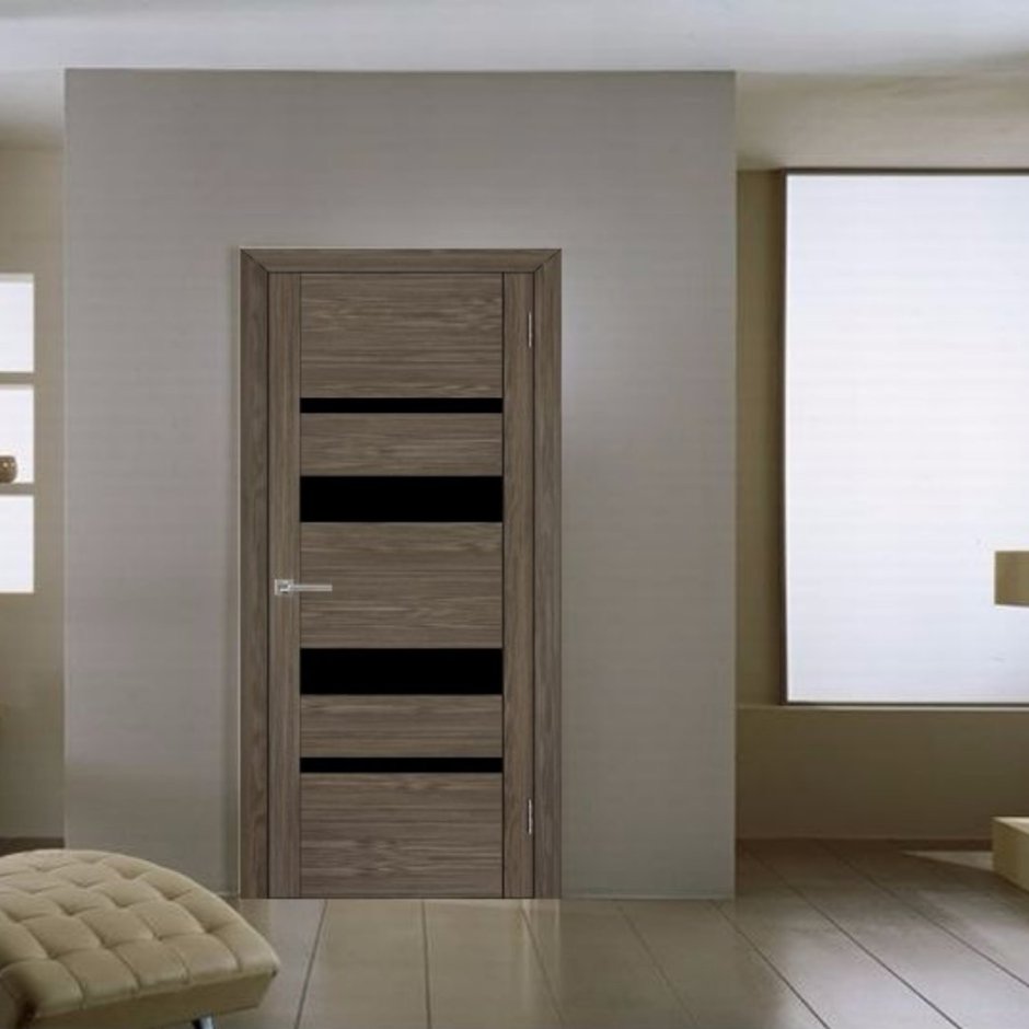 Светло бежевые двери в интерьере