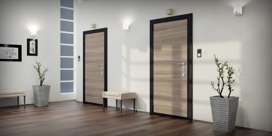 Бежевые двери в интерьере