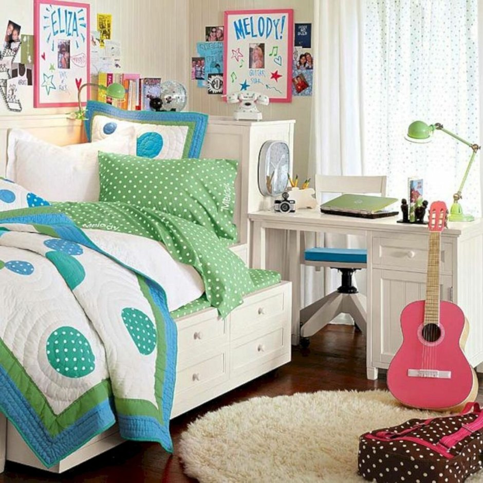 Комната для подростка девочки американский стиль