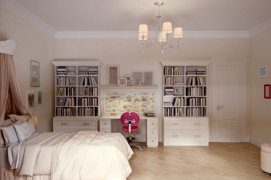 Комната для девочки в американском стиле