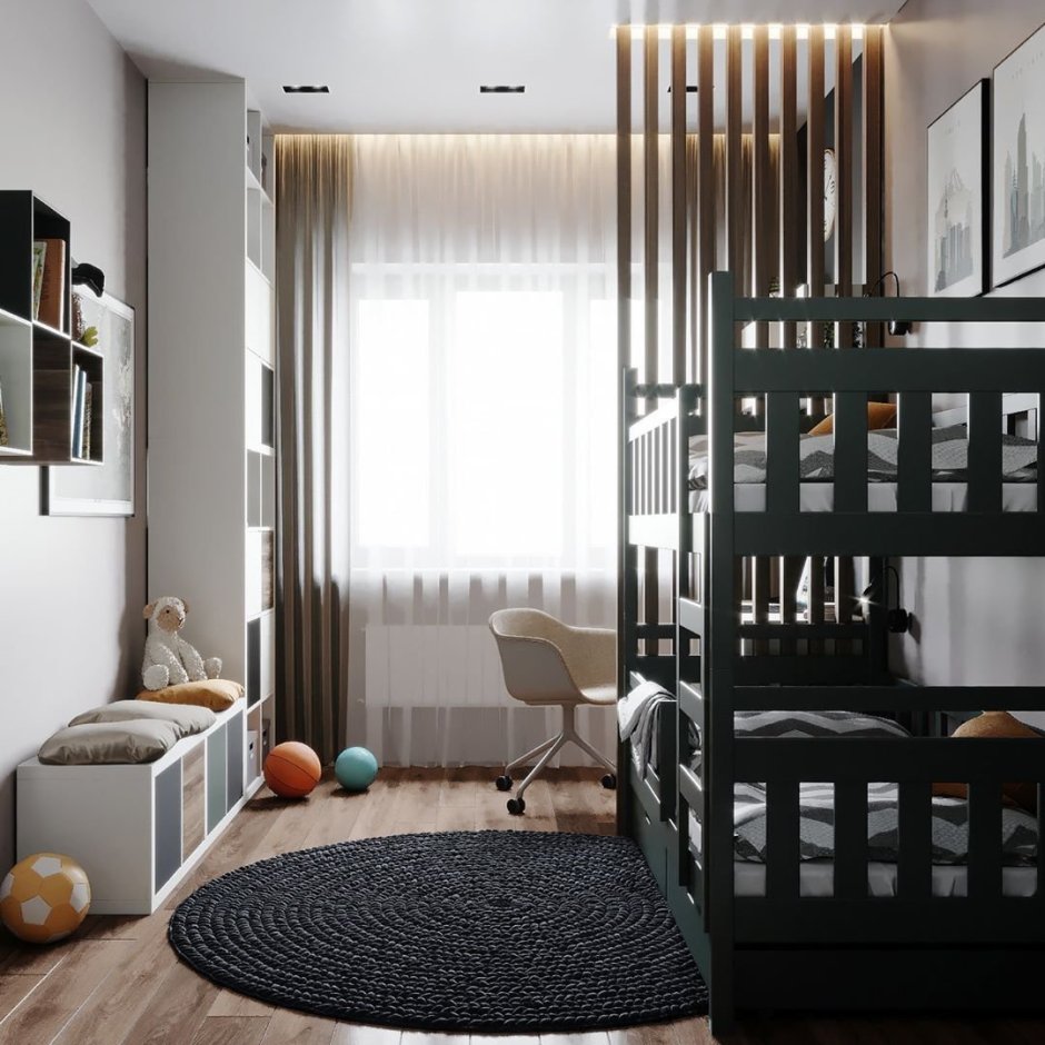 Зонирование комнаты подростка