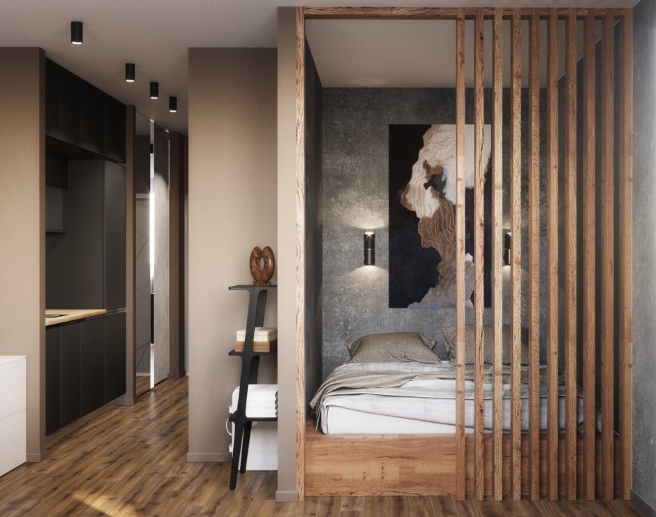 Реечная перегородка с поворотным механизмом Sofia 37