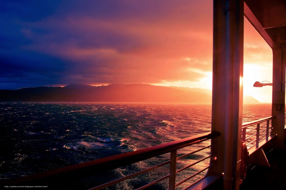 Закат с балкона