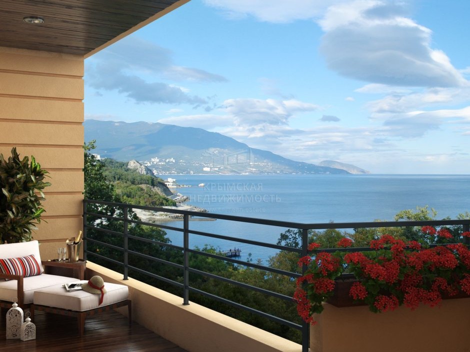 Красивый вид с балкона