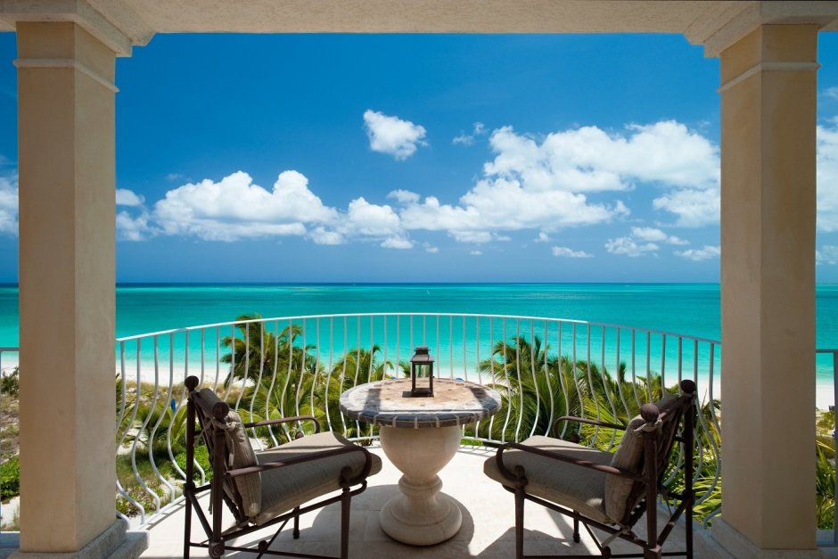 Красивый вид с балкона