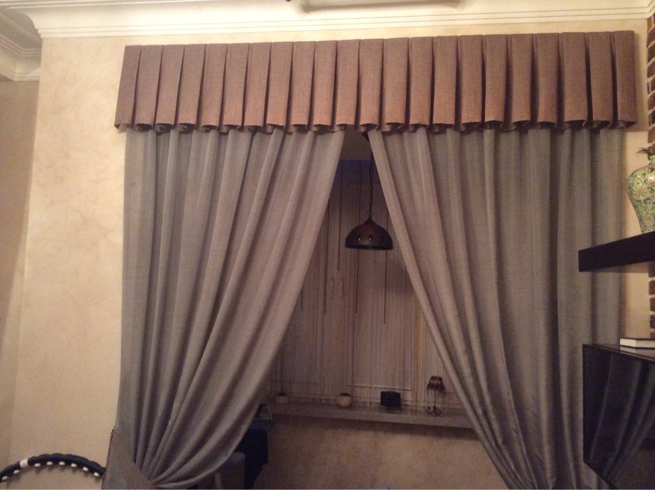 Шторы для потолочного карниза в спальню