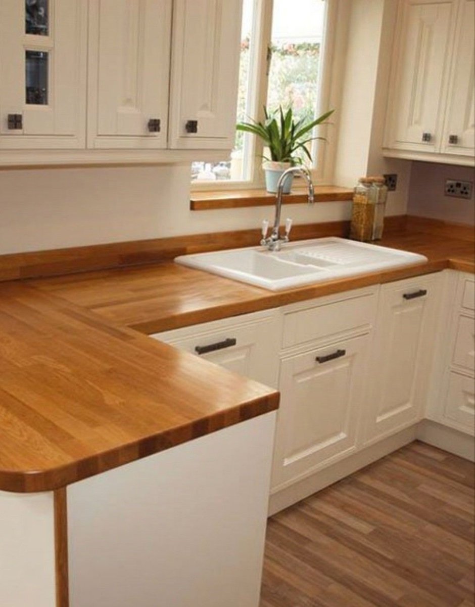 Кухня икеа белая столешница дуб