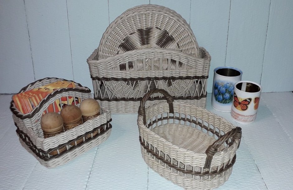 Маленькие плетеные корзинки