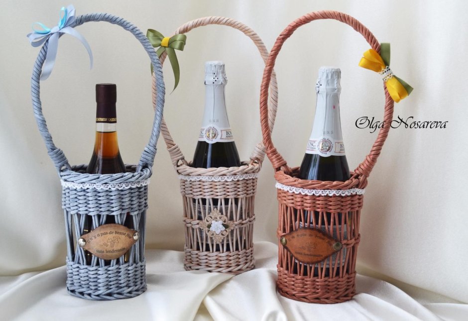 Пасхальные плетеные подносы