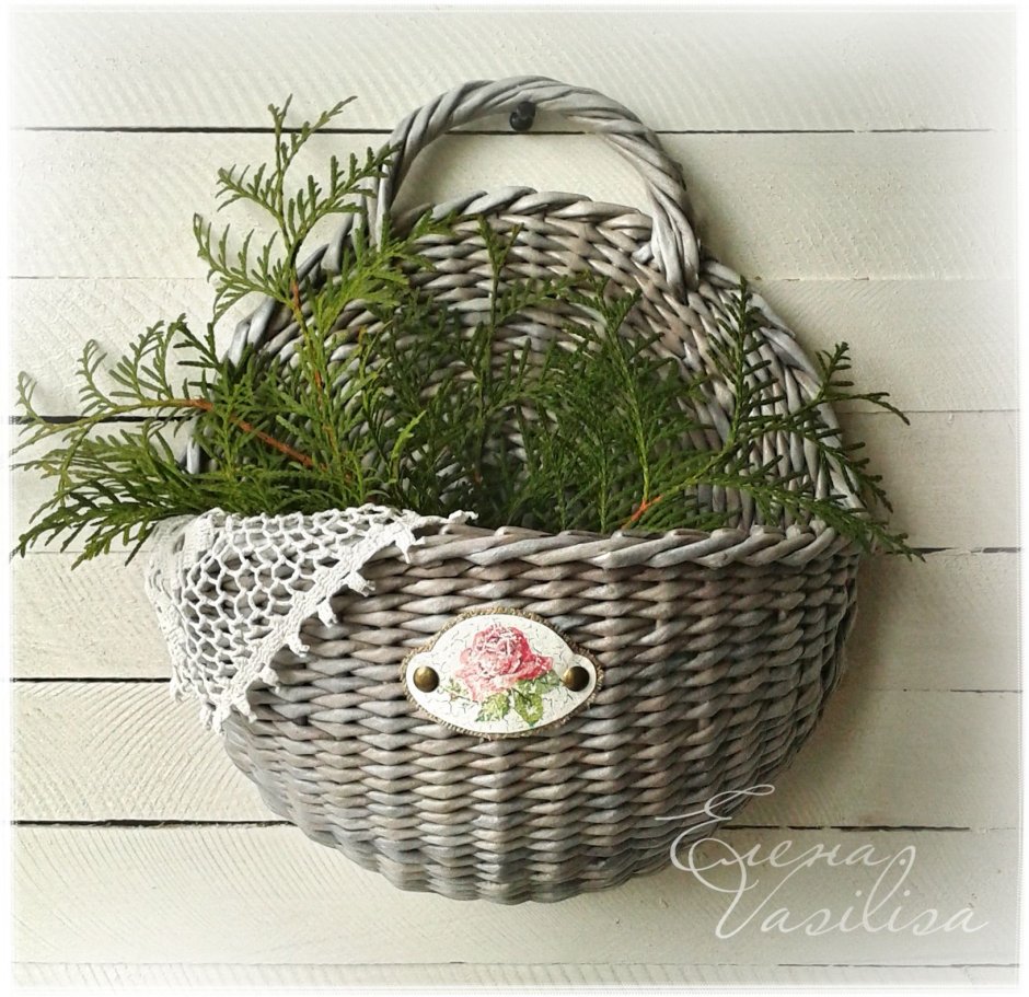 Плетеные вазы для фруктов