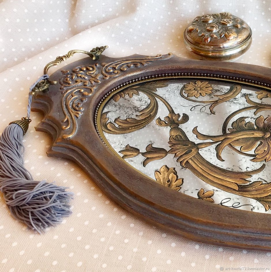 Декор деревянного подноса
