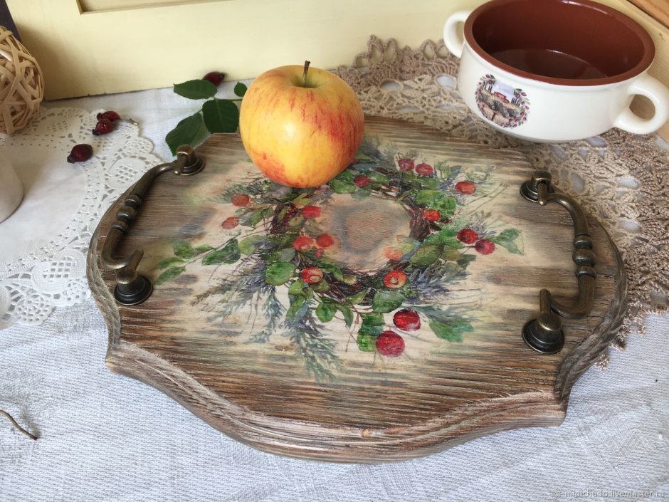 Поднос с декором